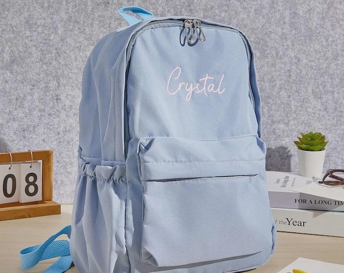 Custom Backpack with Embroidered Name for Kids - Personalized School Bag Back to School Gift for Children