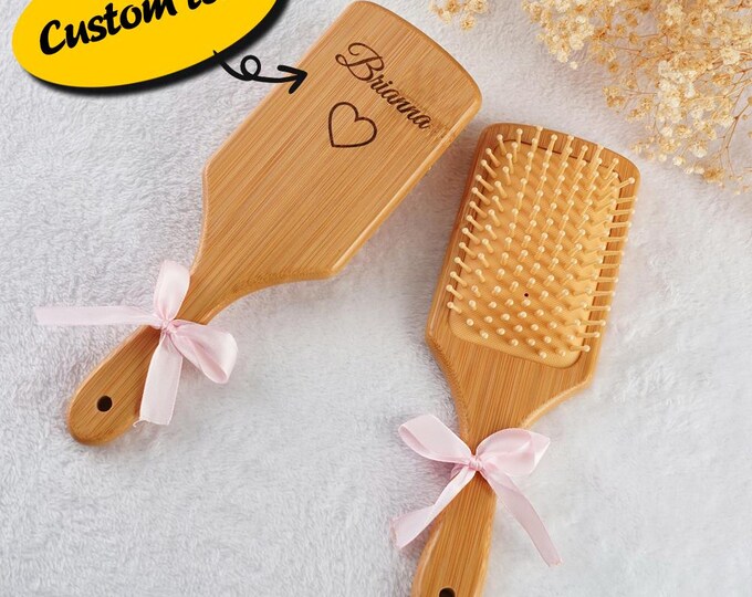 Personalized Comb - Custom Hairbrush for Weddings, Bridesmaid Gift, Unique Bridal Party Accessory, Gifts for Her
