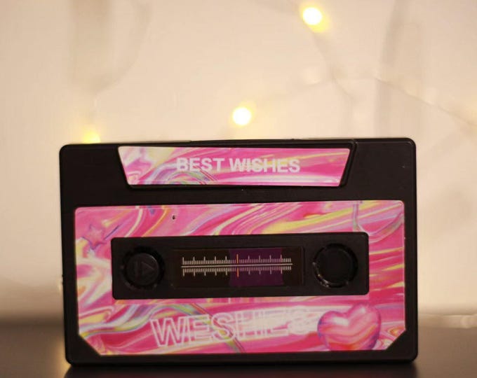 Recordable Cassette Music Box Card | Vintage Phonograph Birthday Wish Christmas Gift for Bestie, Anniversary & Special Occasions