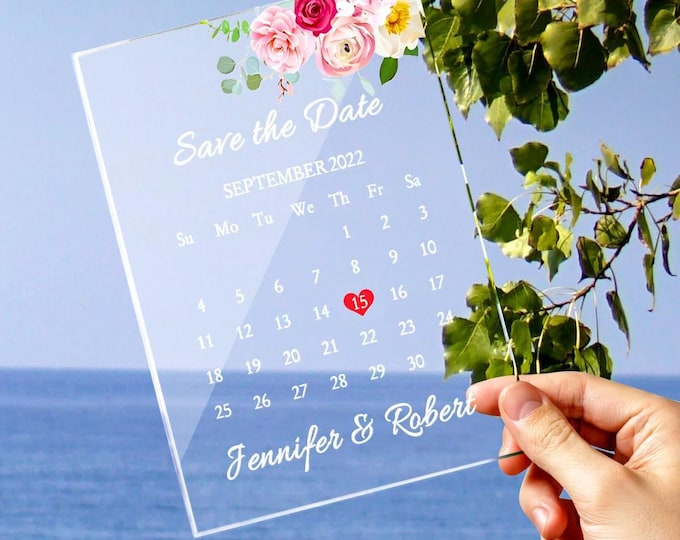 Personalized Acrylic Wedding Information Plaque | Custom Decorative Plaque Wedding Gift for Newlyweds & Bridal Showers