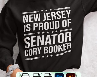 Cory Booker New Jersey Pride Design (PNG SVG PDF)