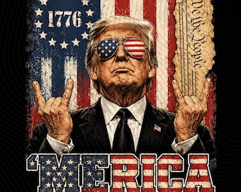 Merica Trump Patriotic Graphic (Digital Download)