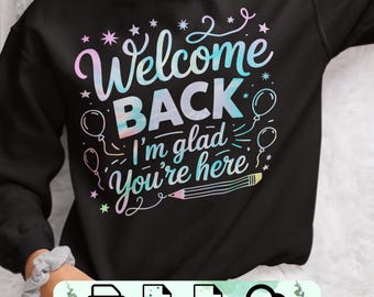 Welcome Back Graphic Tee: Homecoming Shirt Design (PNG SVG PDF)