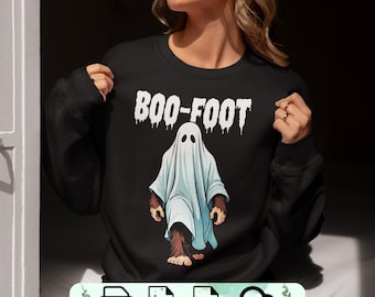 Retro Bigfoot Ghost PNG SVG: Funny Halloween Sasquatch Design (Digital Download)