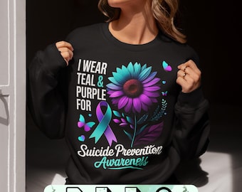 Suicide Prevention Awareness Ribbon, PNG SVG PDF