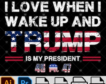Trump 2025 SVG PNG: Patriotic President Digital File