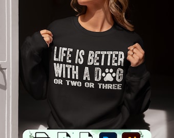 Life Is Better With A Dog Design (PNG, SVG, PDF)