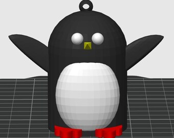 ペンギンのクリスマスツリーオーナメント