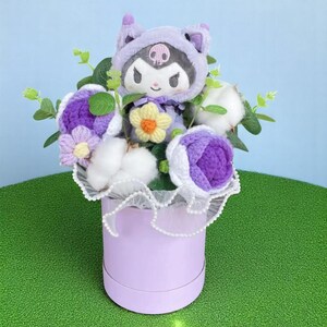 かぎ針編みの花束、パステルカラーのぬいぐるみの花束、卒業祝い、幼児へのプレゼント、誕生日プレゼント、記念日のプレゼント、カラフルなぬいぐるみアニメの花束