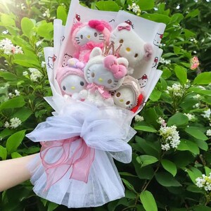 Plush Bouquet, Pastel Plush Bouquet, Graduation Gift, Unique Toddler Gift, Birthday Gift, Anniversary Gift, Colorful Plush Anime Bouquet