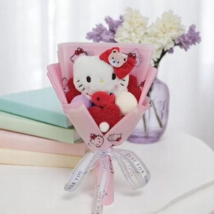 Plüsch Blumenstrauß, Abschlussgeschenk, Einzigartiges Kleinkind Geschenk, Muttertagsgeschenk, Hochzeitsgeschenk, Geburtstagsgeschenk, Bunter Plüsch Anime Strauß
