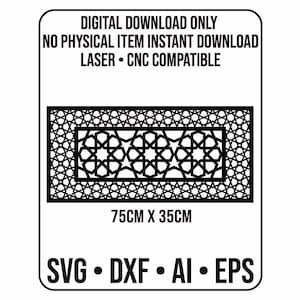 Islamic Geometric Wall Panel – 3D Arabesque Pattern (Digital Download)