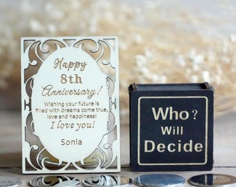Custom Decision Coin for Couples, Funny Custom Gift for Anniversaries or Birthdays, Relationship Decision Maker and Unique Couple Gift