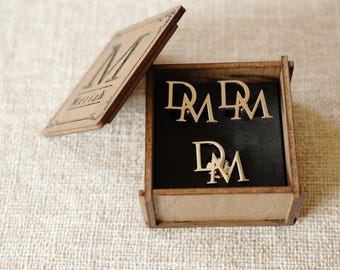 Personalized Cufflinks & Tie Clip Set,EngravedWooden Box,Custom Cufflinks For Men,Wedding Suit and Tie Accessories