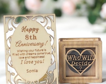 Personalized Decision Coin for Couples, Custom Gift for Anniversaries or Birthdays, Perfect Relationship Decision Maker and Couple Gift Idea