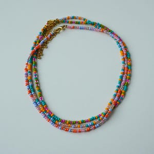 Assorted Seed Bead Necklaces, Spring and Summer Beaded Necklace