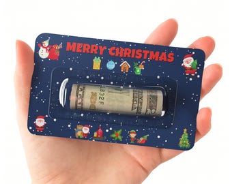 Tarjetero navideño, ideal para rellenar calcetines navideños.
