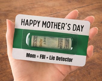 Funny Cash Gift for Mom - Mother’s Day Money Card, birthday Money Holder