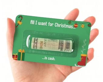 Funny Christmas Cash Holder Card: Gag Gift for Friends & Family