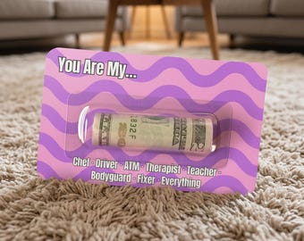 Mother's Day Cash Holder, Funny Cash Gift for Mom Dad