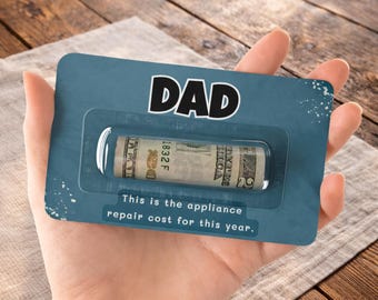 Dad Money Holder Card, Appliance Repair Cost Gag Gift