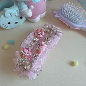 Decoden Hair Clips Kawaii Cute Decoden Hair Clip, Handmade Hair Clip, Cute Kitty Decoden Hair Clip, Kawaii Cute Hair Clip by Colors, 1pc