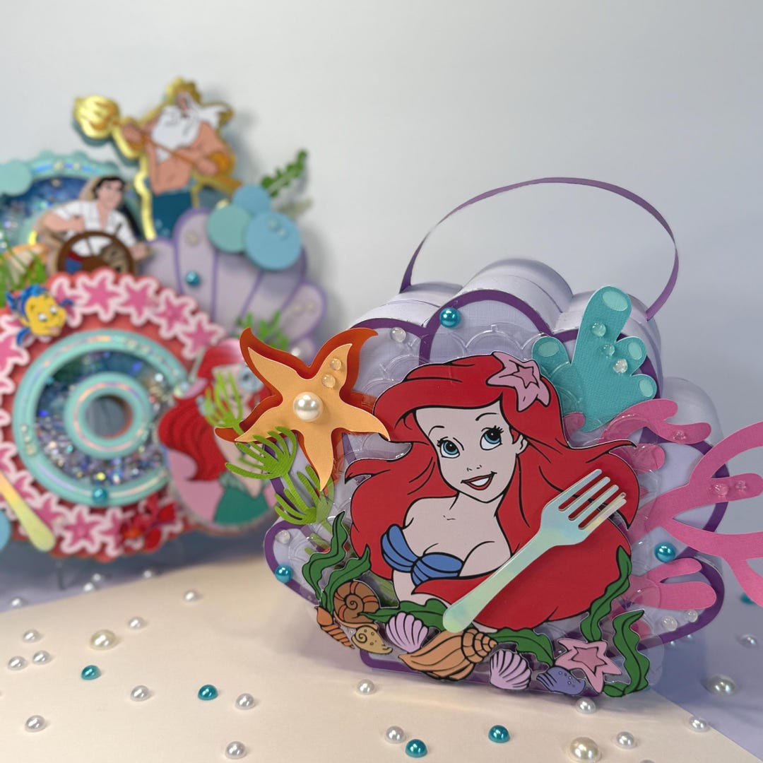 Little Mermaid Ariel Birthday Treat Box – Mermaid Princess Party Favor ...