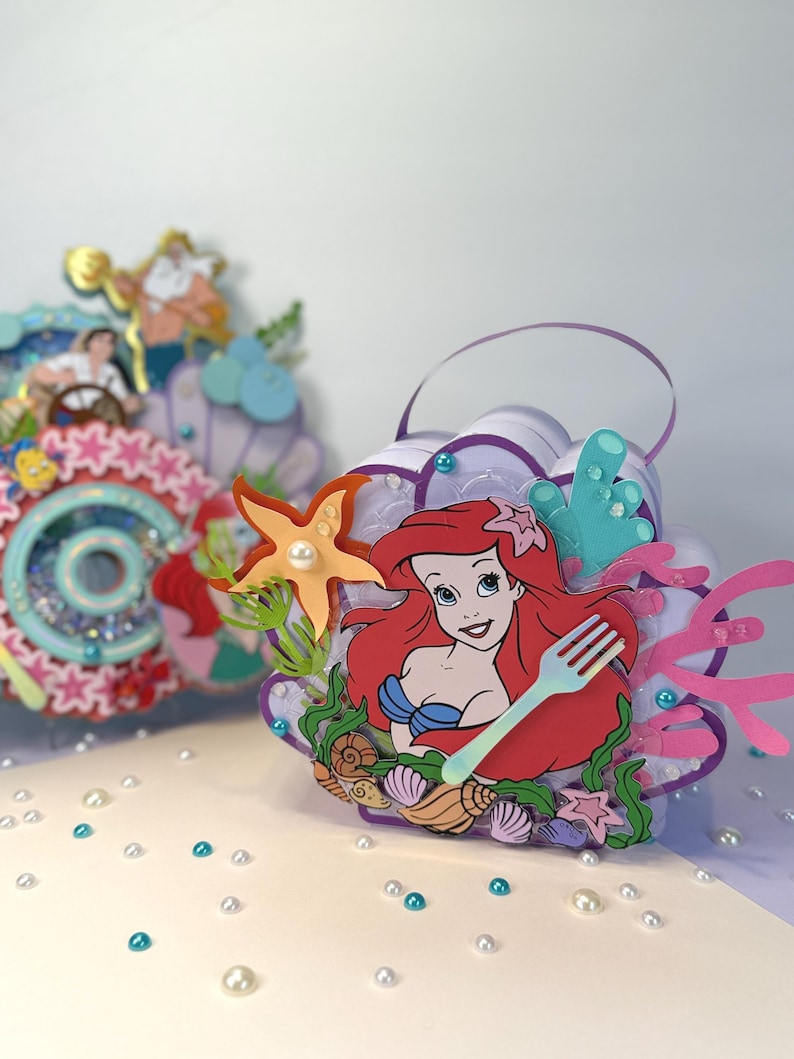 Little Mermaid Ariel Birthday Treat Box – Mermaid Princess Party Favor ...
