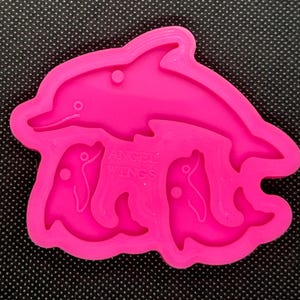 Dolphins silicone resin or soap mold