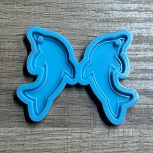 Dolphin earring silicone resin mold
