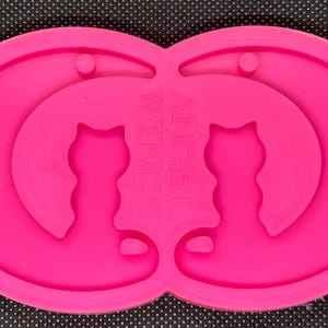 Cat on moon silicone resin or soap mold