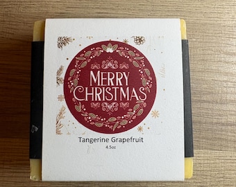 Jabón artesanal de mandarina y pomelo