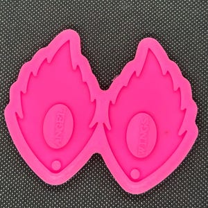fire flame earring silicone resin mold