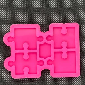 puzzle pieces silicone resin or soap mold