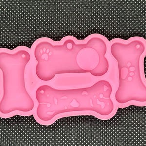 dog bones silicone resin or soap mold