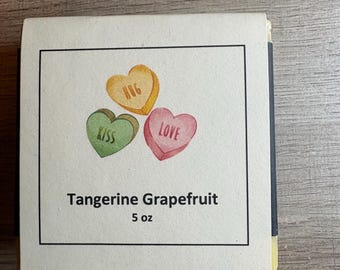 Jabón artesanal de mandarina y pomelo