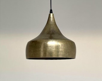 Rustikale Bronze Zwiebel Pendelleuchte - Deckenleuchte aus brüniertem Messing für Wohnkultur