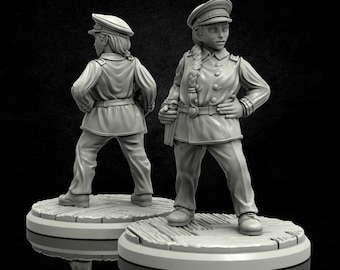 Lookout Investigator Lovecraft Tabletop Resin Miniature - Twilight of The Cursed Moon by Adaevy Creations