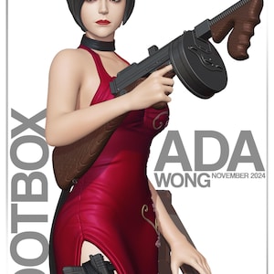 Ada Wong 1/10 Scale Figure - Resident Evil | UNPAINTED | NomNom Figures