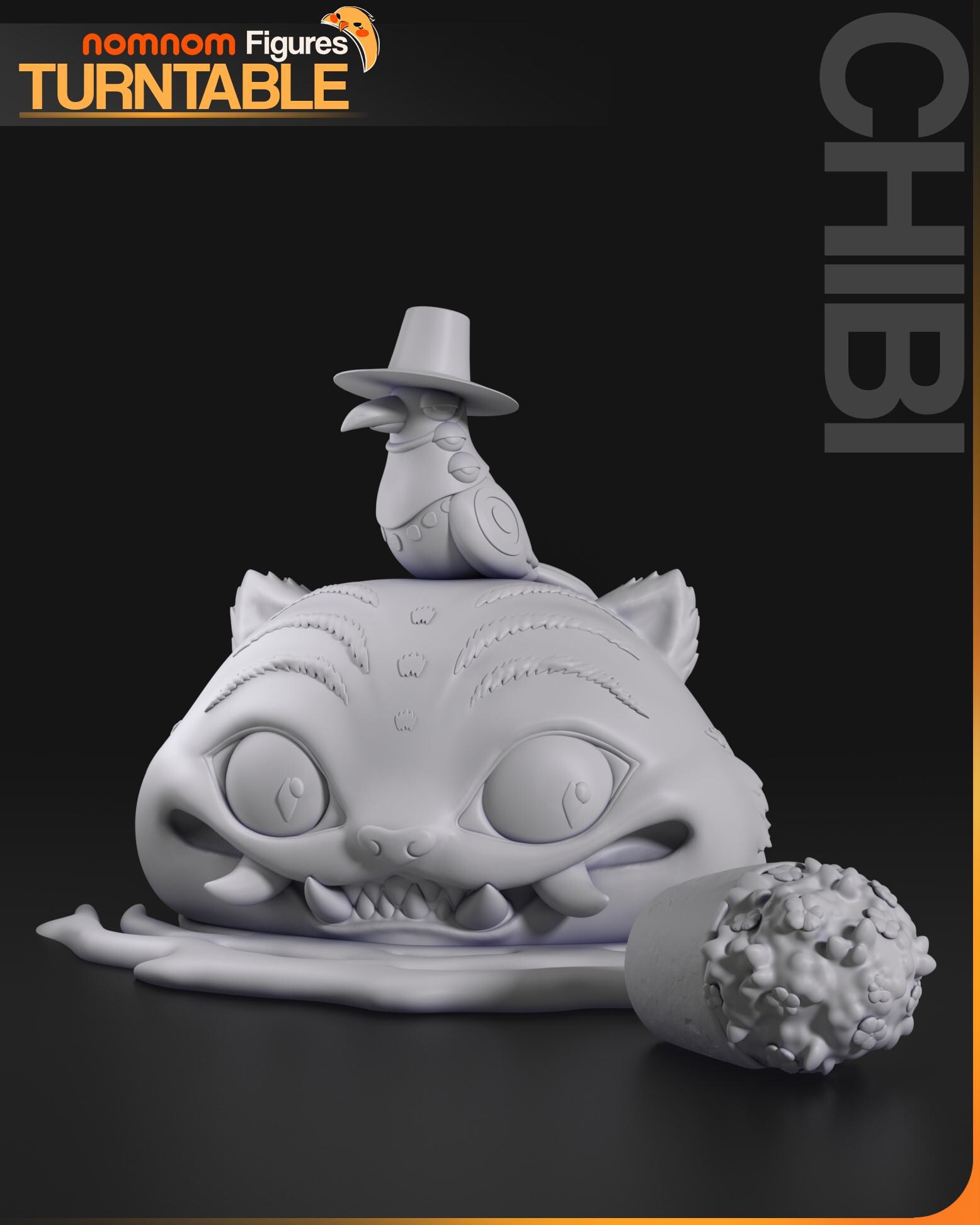 Derpy Tiger & Magpie Resin Model Kit - Kpop Demon Hunters | Nomnom