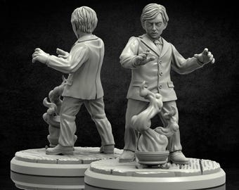 Spiritualist Investigator Lovecraft Tabletop Resin Miniature - Twilight of The Cursed Moon by Adaevy Creations