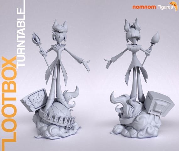Alastor 1/10 Scale Figure - Hazbin Hotel | UNPAINTED | Nomnom
