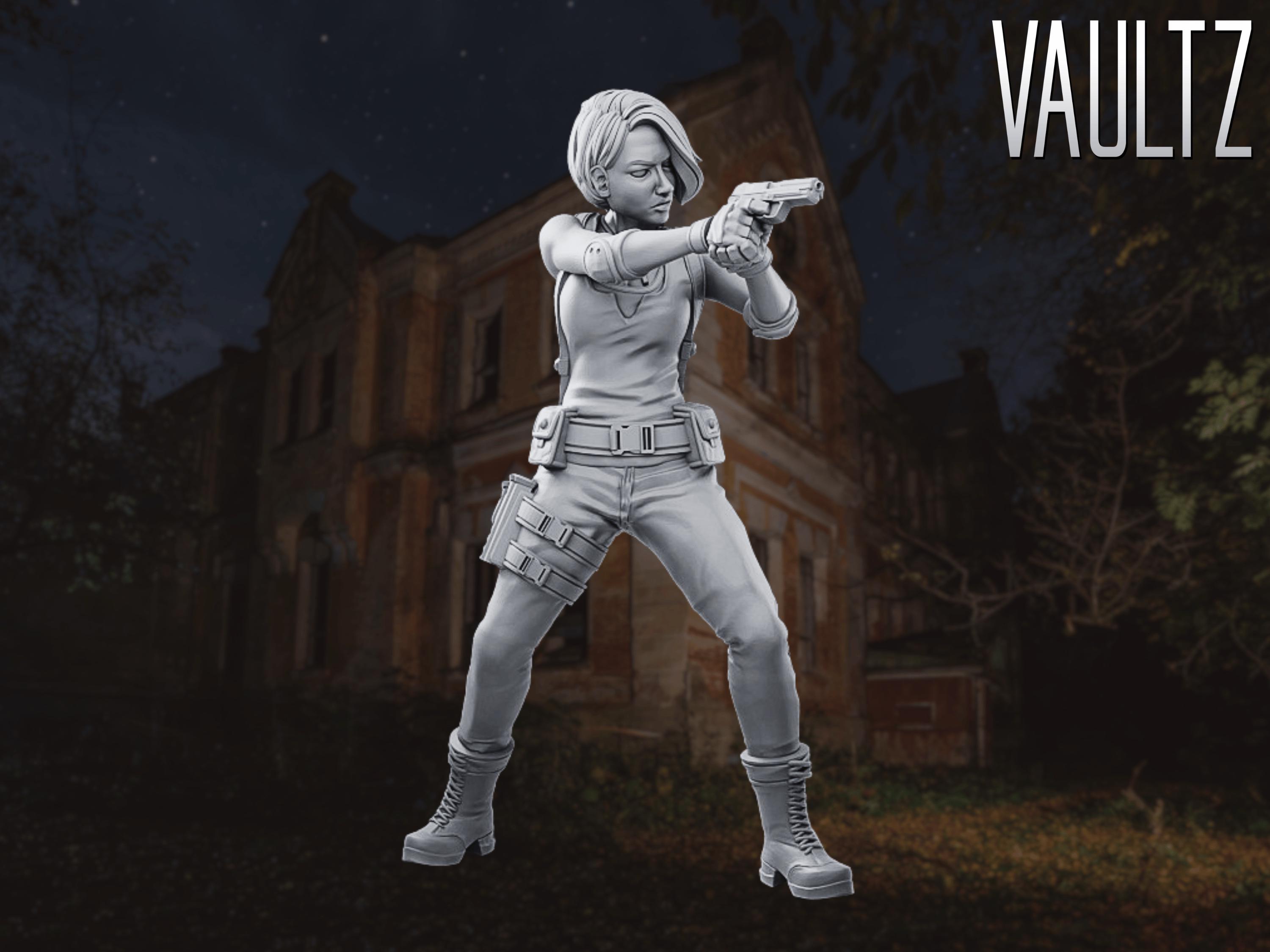 Jill Valentine Resin Tabletop Miniature - Resident Evil 3: Nemesis