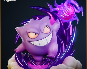 Chibi Cheeky Ghost Resin Model Kit - Pocket Monsters | NomNom Figures | UNPAINTED