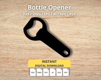 Bottle Opener Cut Files: CNC Laser Plasma Waterjet (Digital Download)