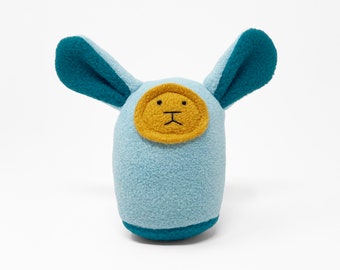 Plush Baby Rattle - Light Blue