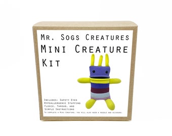 Mini Creature Plush Sewing Kit - Purple