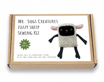 Fuzzy Sheep DIY Plush Sewing Kit