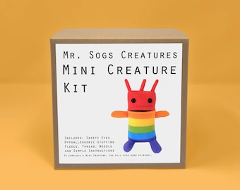 Mini Creature Plush Sewing Kit - Rainbow - Learn to Sew