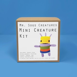 Plush Sewing Kit DIY - Mini Creature Yellow